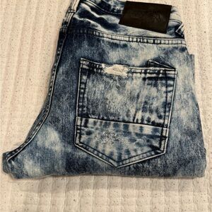 PRPS Blue Acid Wash Jeans